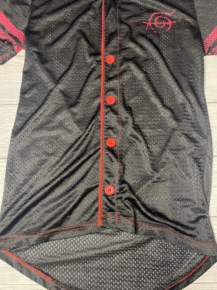 Vtg Ripple Junction Naruto Akatsuki Jersey Sz Small Black/red Htf