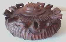 Pot en Bois Sculpté pour Fleurs Séchées Diffuseur de Parfum Pot Pourri TBE