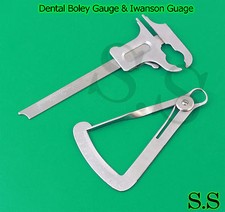 New Dental Boley Gauge & Iwanson Guage Vernier Lab Instrument dentist 