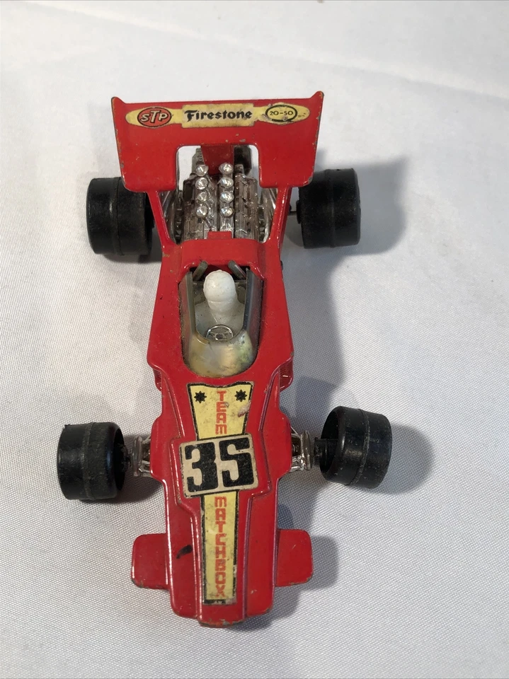 Vintage  Matchbox Speed Kings Red  1971 K-35 Formula 1 Indy Racer - Image 3 of 4