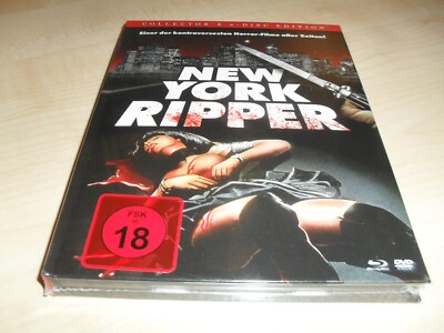 New York Ripper - Mediabook - Blu Ray + DVD Set - NEU + OVP Lucio Fulci FSK 18