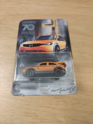 70 Jahre Special Edition Matchbox 2021 Mazda MX in orange Diecast Modell 