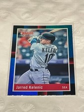 2022 Donruss Jarred Kelenic Retro Holo Blue Variation Seattle Mariners #248