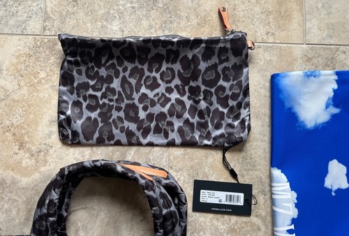 MZ WALLACE Small Metro Tote Gray Black Leopard Print Bag~New w/tags - Picture 10 of 14