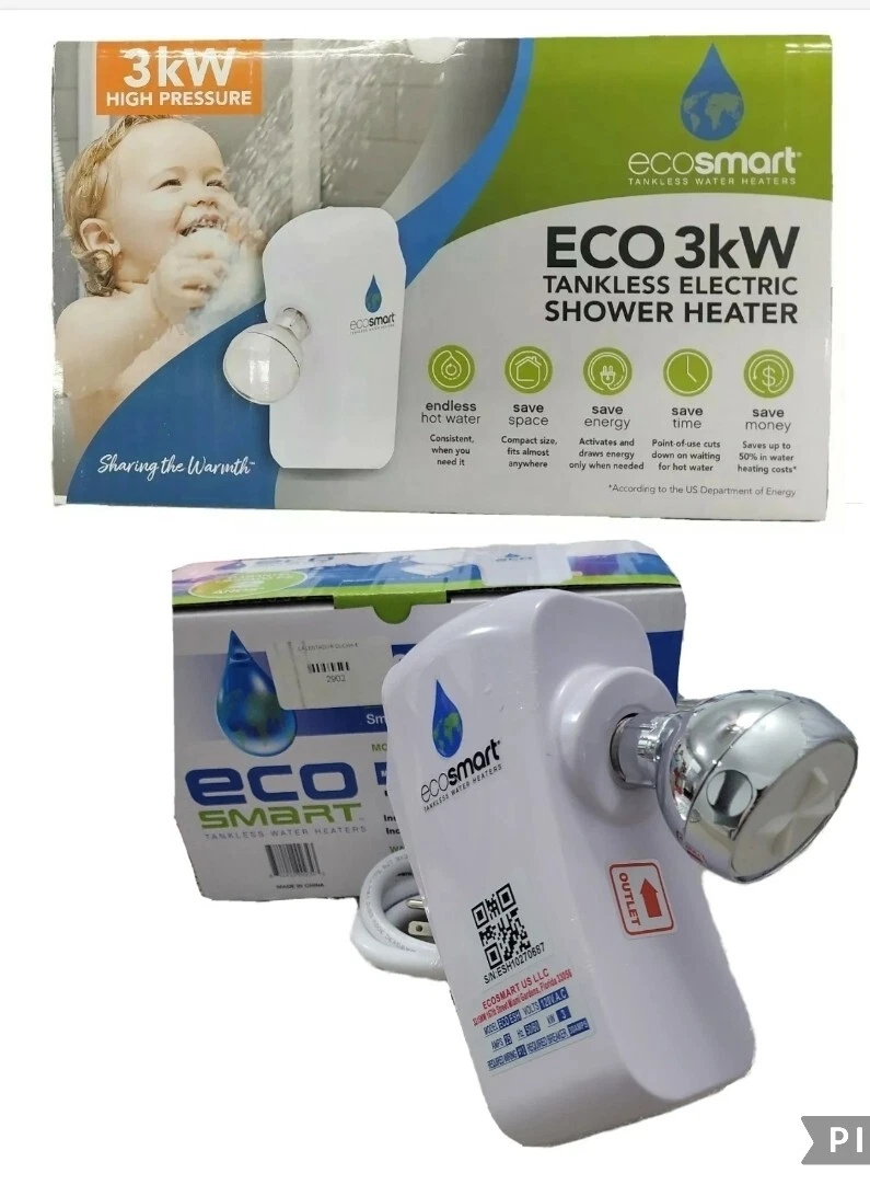 ECOSMART HOME TANKLESS SHOWER WATER HEATER FOR HOMES WITH HIGH PREASSURE WATER
