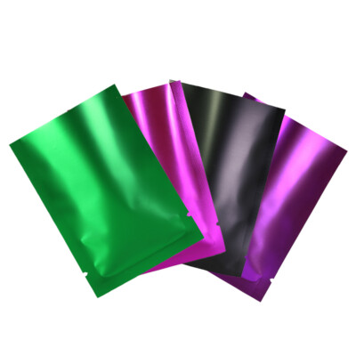 Variety Colors Flat Clear Matte Metallic Mylar Open Top Sample Pack of 200 Bags