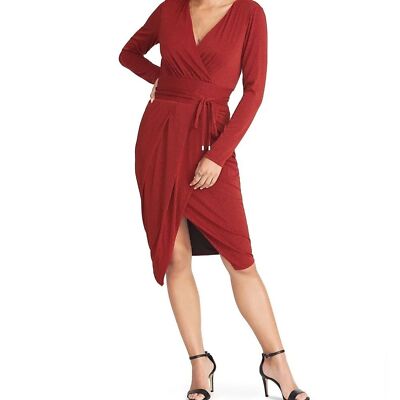 Red Glitter V-Neck Wrap MIDI Dress | RACHEL Rachel Roy Size Small | eBay Red Glitter V-Neck Wrap MIDI Dress | RACHEL Rachel Roy Size Small | eBay