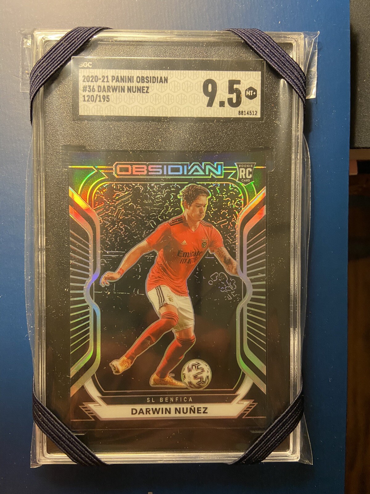 2020-2021 panini obsidian Darwin Nunez #36 120/195 Rookie Card