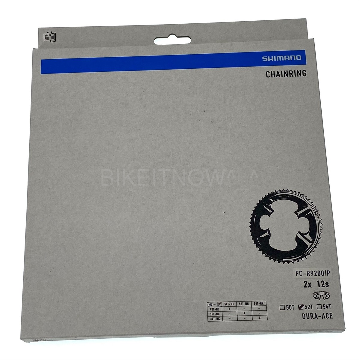 New Shimano DURA-ACE Road Chainring 52T for FC-R9200, 2x12S Crank