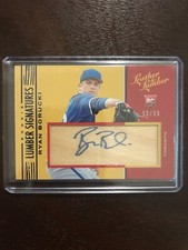 2019 Leather And Lumber Ryan Borucki /99 Rookie AUTO Blue Parallel Blue Jays