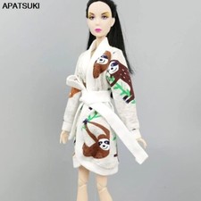 Karikatur Bradypod Bademantel für Barbie Puppen Bademantel Winterschlafanzug 1/6