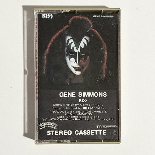 KISS Gene Simmons Cassette Tape Album 1978 PolyGram OG USA 1st Press Rock