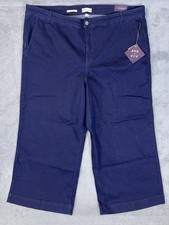 New Ava And Viv Jeans Womens 26W Plus Blue Dark Wash High Rise Wide Leg Relaxed