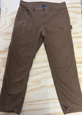 #ad Rural King Cotton Blend Work Pants Brown Utility Pockets Reinforced Seams 34x30 $15.00