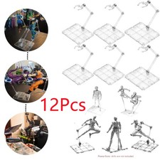 12Pc HG144 Adjustable Action Figure Display Holder Base Doll Model Support Stand
