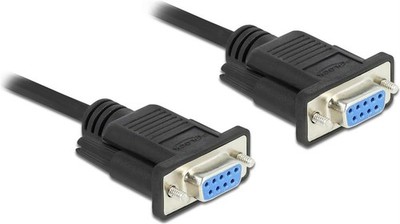 Delock RS-232 Serial Cable D-Sub 9 Female to Female Null Modem