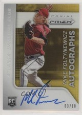 2015 Panini Prizm Auto Gold Prizm 3/10 Mike Foltynewicz #46 Auto 00jz