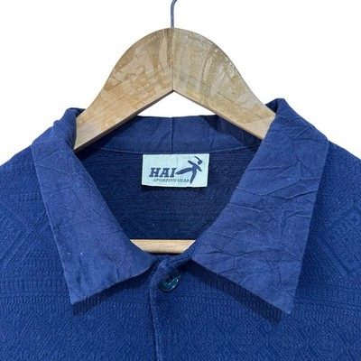 ジャケット・アウター HAI SPORTING GEAR Vintage HAI Sporting Gear Textured Button Jacket Issey Miyake Made