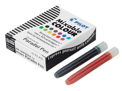 PILOT Tintenpatrone für Füller Parallel Pen farbig 12er Set | 1108S12 | 2020