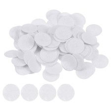 200pcs Round Felt Circles 15mm 5/8" Craft Felt Pads Non-Woven Fabric Pad White