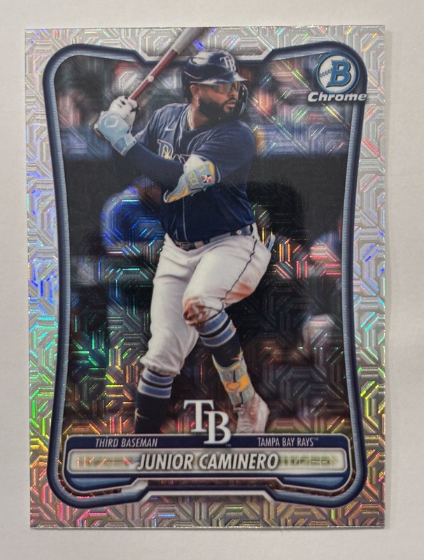 2026 Bowman Junior Caminero Chrome Mojo Refractor #59 Tampa Bay Rays