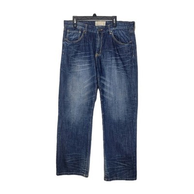 Ecko Unltd Relaxed Jeans Mens 36x32 (38x31.5)  Blue Straight Baggy Y2k Hiphop