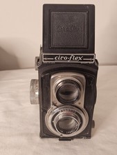 Vintage Graflex Ciro-Flex TLR Camera w/ Wollensak 83mm F3.5 Lens -Alphax W/Case
