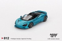 Mclaren 750S Spider Belize Blue Lhd 1:64 Mini Gt 00812L Modellauto