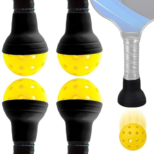 Pickleball Suction Cup Ball Retriever for Paddle - Easy Ball Black - 4 Pack - Bild 2 von 8