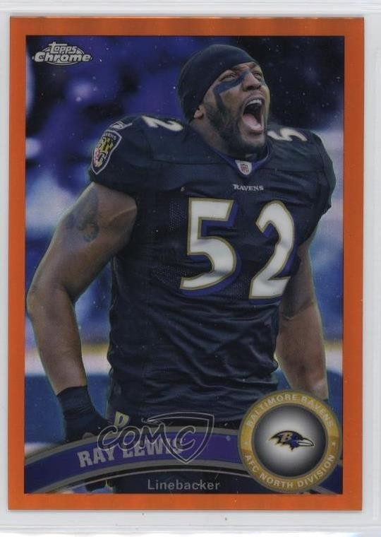 2011 Topps Chrome Retail Orange Refractor Ray Lewis #2 HOF 1fw1