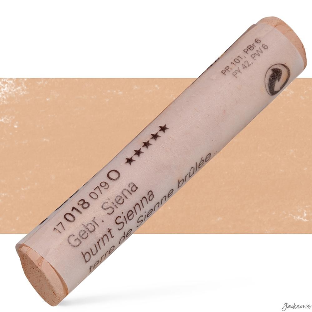 Schmincke Soft Pastel Stick Burnt Sienna 18O For Fine Art Drawing