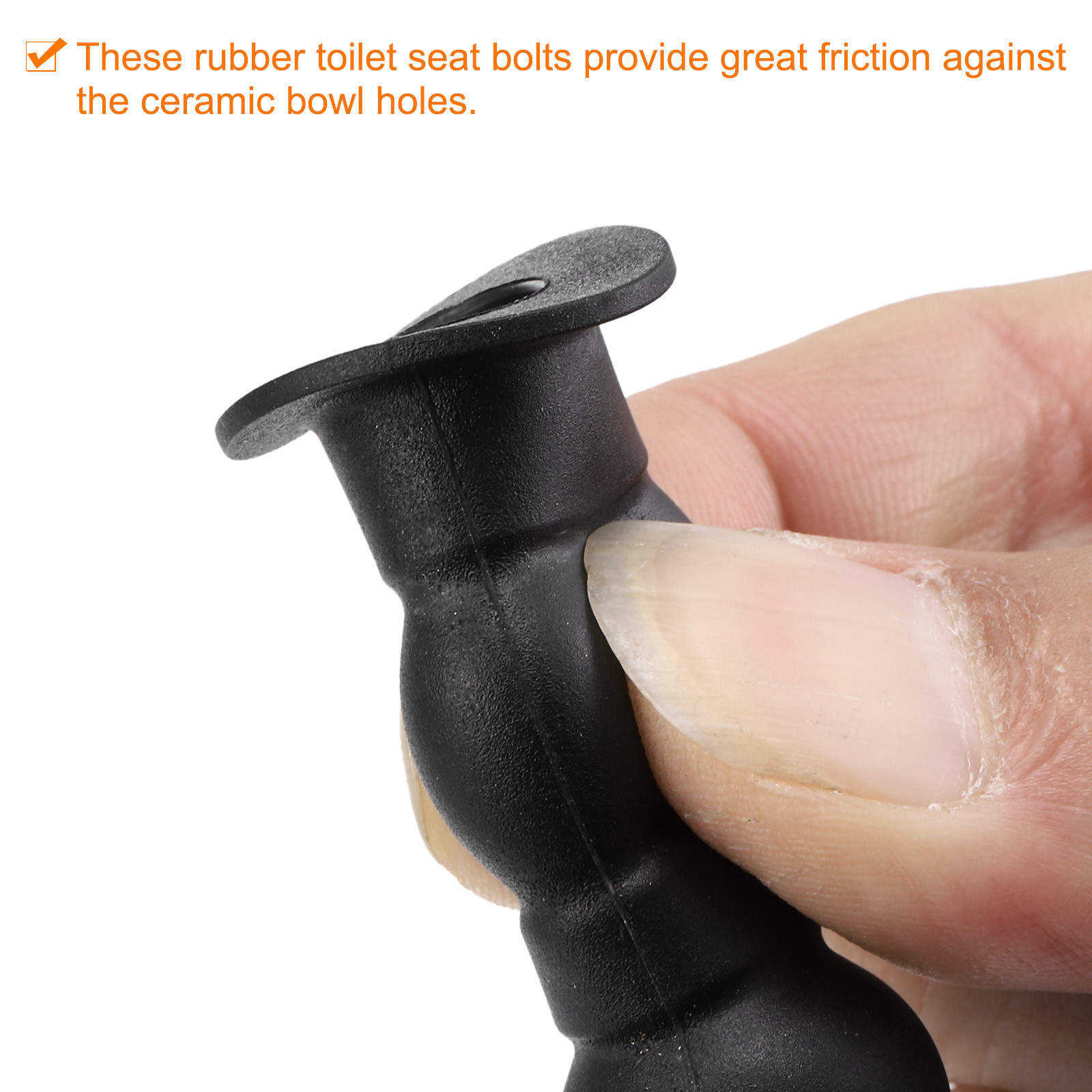 Toilet Seat Hinge Fixings, Plastic Toilet Seat Screws and Bolts