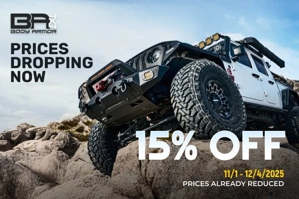 For Jeep Wrangler 2007-2017 Body Armor 4x4 JK-6139 Gen 3 Front Trail Doors - Image 2 of 2