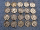 20 SILVER MERCURY DIMES WITH DATES lot 95