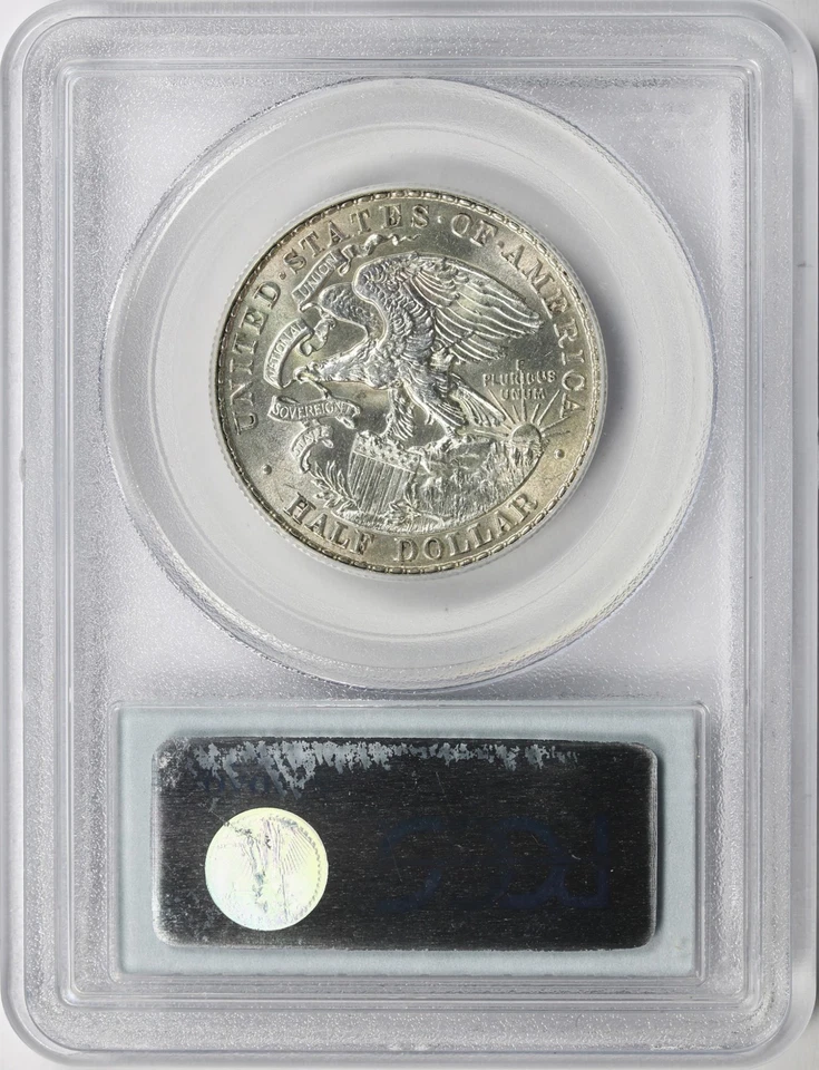 Medio dólar conmemorativo Lincoln 50c 1918 graduación profesional MS64 Foto 2 de 4