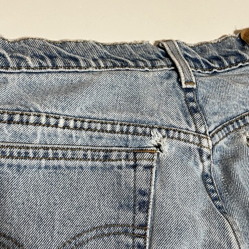 Jeans vintage Levis 550 donna etichetta 16 reg m vestibilità rilassata gamba affusolata anni 90 invecchiato - Foto 10 di 14