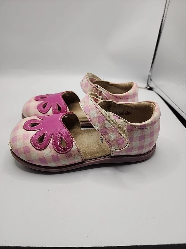 Livie & Luca Shoes Girls 10 Pink White Gingham Matilda Jane Slip On Ballet Flats - Image 4 of 4