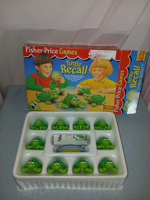 Vintage Fisher Price Turtle Recall 1994 Memory Game 100% Complete Original Box