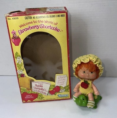Vintage Strawberry Shortcake Apple Dumplin Tea Time Turtle In Box 43050