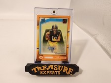 2024 Clearly Donruss #77 Roman Wilson Rated Rookie Clear Auto 236/249 Orange -