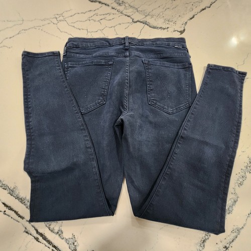 Mother The Looker Jeans Women's 30 Second Chance Dark Indigo Wash Skinny Stretch - Picture 7 of 12