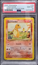 2002 Pokemon Legendary Collection Charmander PSA 10 #70 Gem Mint Low Pop on eBay