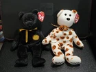 Vintage • TY Beanie Baby Bear • Haunt • Carvers • Mint with Tags