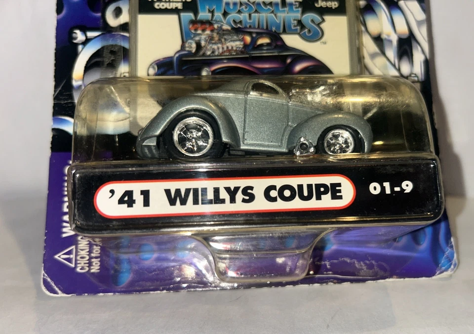 1:64 Die-Cast New Muscle Machines Silver Jeep ‘41 Willys Coupe’ #01-9 - Image 4 of 4