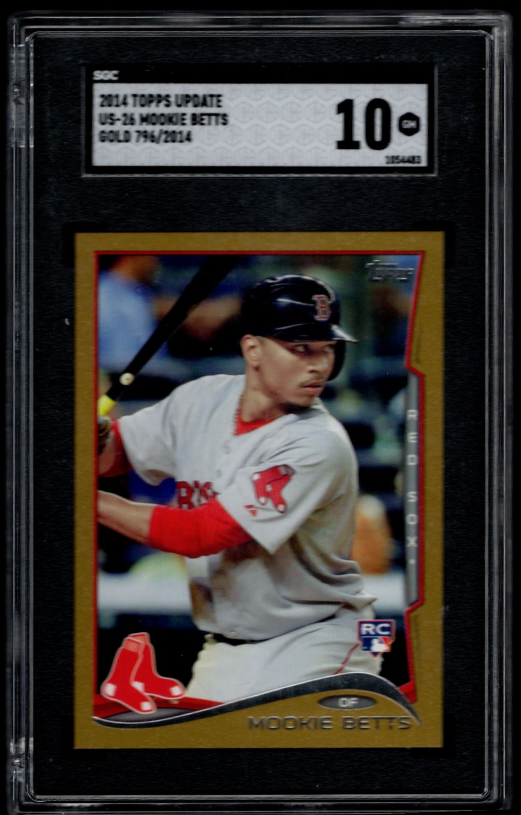 2015 Topps Update Gold Mookie Betts /2014 SGC 10 #US-26