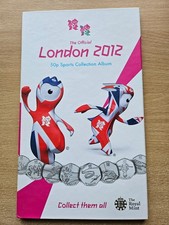 2012 London Olympics 50p Coin Collection Complete Full Set & Completer Medallion