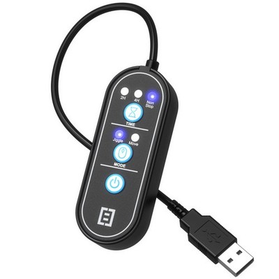 TECH8 USA, 2-in-1 Mouse Mover and Jiggler in 1, Keeps PC Advanced, Black 