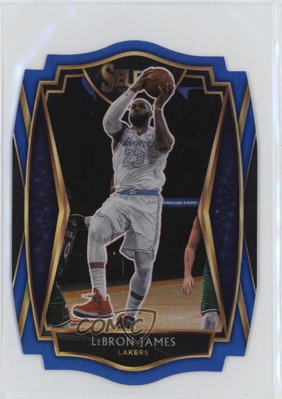 2020 Panini Select Premier Level Blue Prizm Die-Cut /249 LeBron James #113 1d59