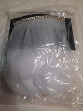 Veil With Clip And Rhinestones 21 Inch