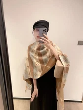Women Luxurious Reversible Cashmere Scarf Women Wrap Warm Shawl Christmas Gift